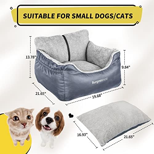 BurgeonNest Dog Car Seat for Small Dogs & Cats Under 25 lbs - Image 2