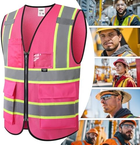 JKSafety Safety Vest for men women Hi Vis Vest - Image 6