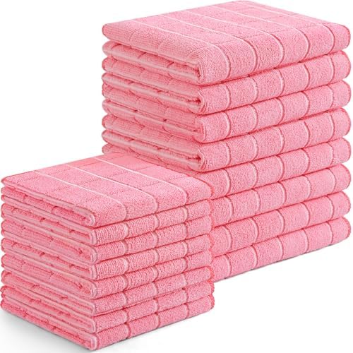 Homaxy Microfiber Kitchen Towels and Dishcloths Sets, 16 Pack by Homaxy