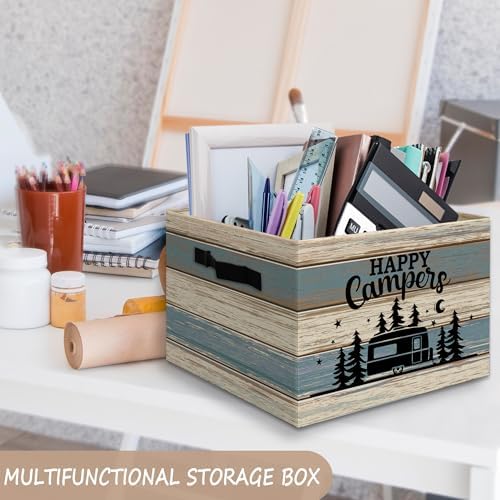 Farmhouse Camping Basket Foldable Storage Bins Box - Image 2