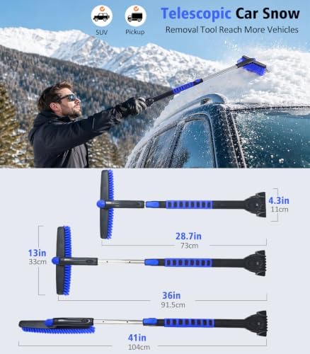 41" Extendable Snow Brush for Car - Image 4