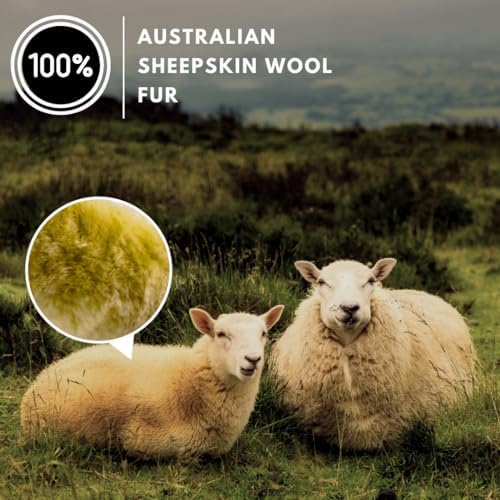 Andalus Brands Luxury Fluffy Car Steering Wheel Covers – Genuine Merino - Image 2
