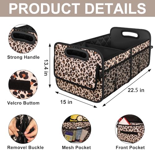 Deosk Trunk Organizer for SUV, Large Capacity Car Organizers and Storage - Image 3