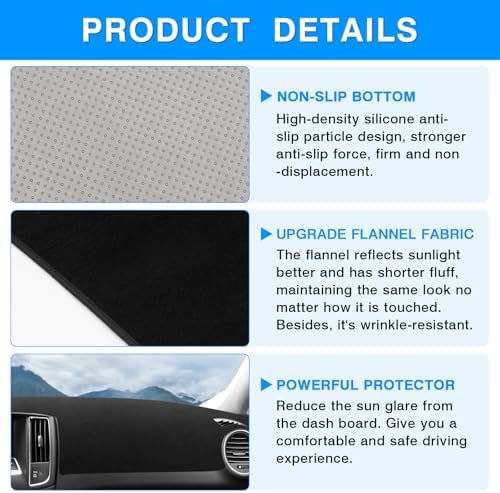 Autorder Dashboard Cover Mat for Nissan Maxima 2009-2015 Accessories Dash Cover - Image 6