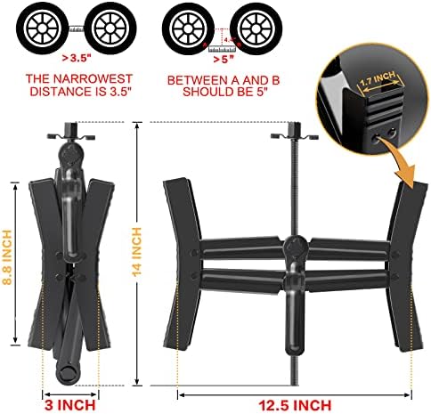 Camper Wheel Chock Stabilizer 2 Sets, Double Speed Heavy Duty Truck RV Tire - Image 3