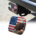2 Inch American Flag Bald Eagle Trailer Hitch Cover Rubber Receiver Tube Plug by Unknown