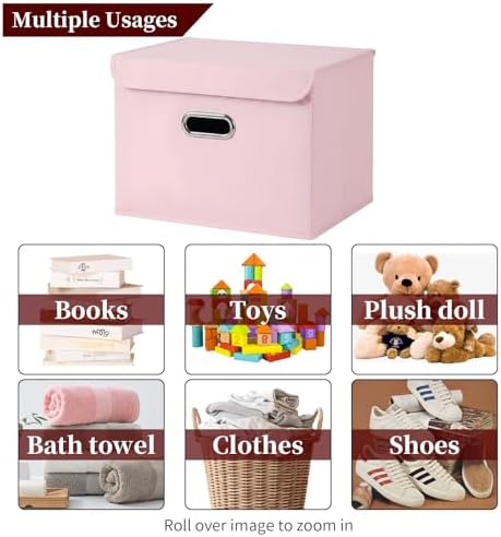 STOREONE Fabric Storage Cube Bins Foldable Organizer Container Collapsible - Image 3