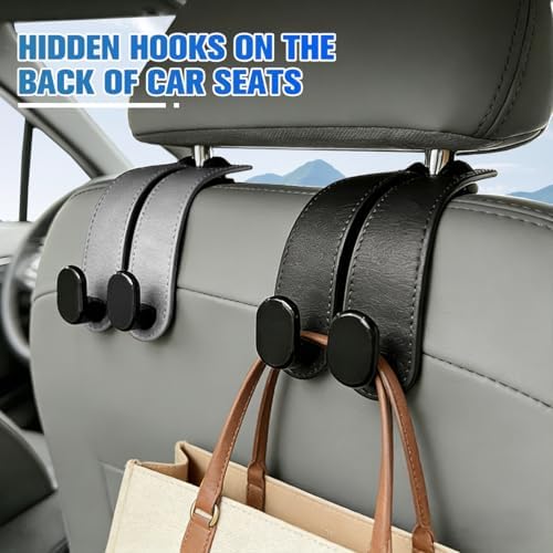 2PCS Car Seat Headrest Hook, Auto Backseat Hanger Holder - Image 6