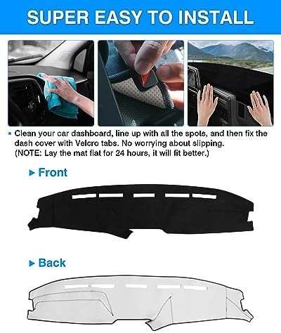 Autorder Dashboard Cover Mat for 1987 1988 1989 1990 1991 Ford F150 F250 F350 - Image 5