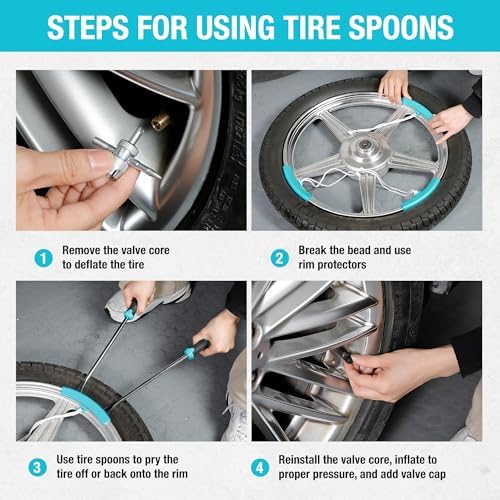 DURATECH 14.5" Steel Tire Spoon Tool Set - Image 6