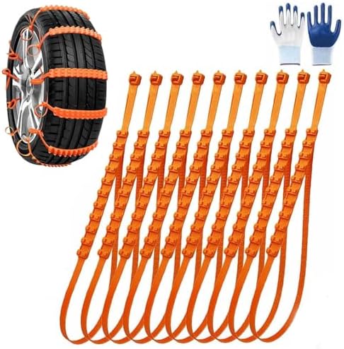 40PCS Tire Traction Straps, Zip Tie Snow Chains, Universal Reusable Anti-Skid by XLATD