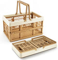VALESKA Collapsible Crate 20L, Foldable Plastic Milk Crates by VALESKA