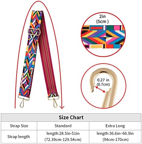 ZOOEASS Wide Shoulder Strap Adjustable Replacement Belt Crossbody Canvas Bag - Image 5