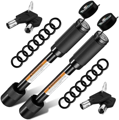 Keyed Alike Hitch Lock, Fits 2”&2-1/2” Receiver, Pick&Rust Resistant by TrkWyze