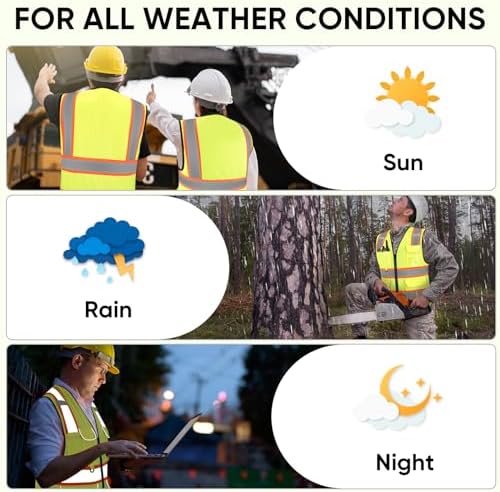 TICONN High Visibility Reflective Safety Vest - Image 5
