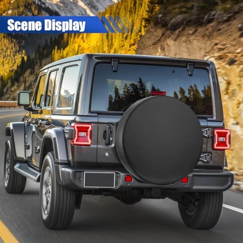 PVC Leather Car Spare Tire Cover, Water-Resistant Dust-Proof Tire Wheel - Image 6