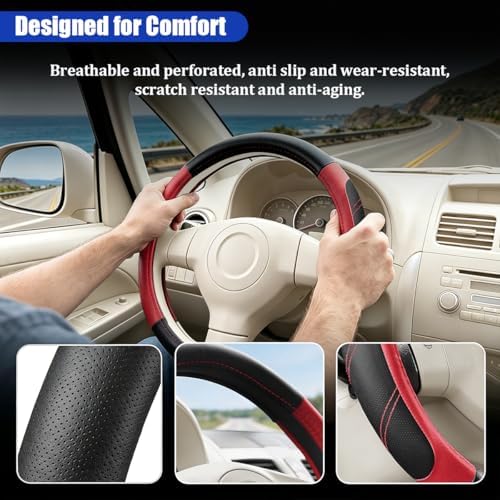 Car Steering Wheel Cover, 14.5-15" - Image 4