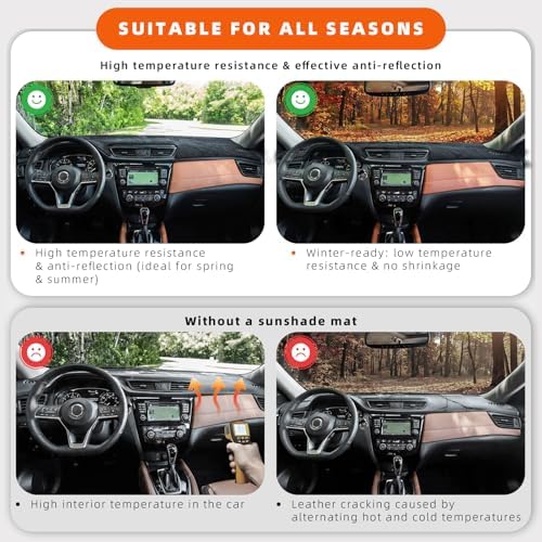 Dashboard Cover Dash Mat Fit for Ho-nda Civic 2021-2016, Car Dash Board Mat - Image 7