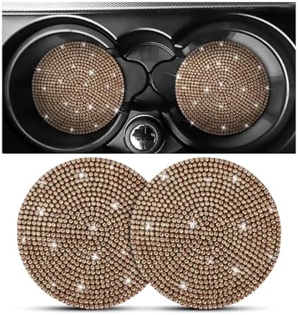 Osilly 2PCS 2.75 Inch Rhinestone Cup Holder Coasters by Osilly