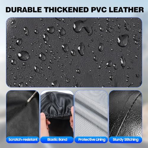 Moonet Thickened PVC Leather Tire Cover, Universal Fit 40-42" - Image 5