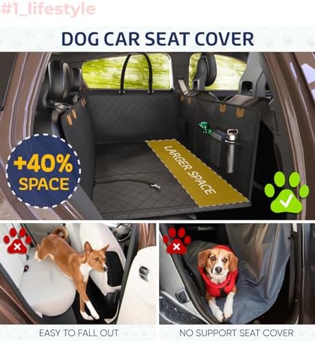 Katziela Back Seat Extender for Dogs-Large Space, Dog Car Seat Cover Hard - Image 4