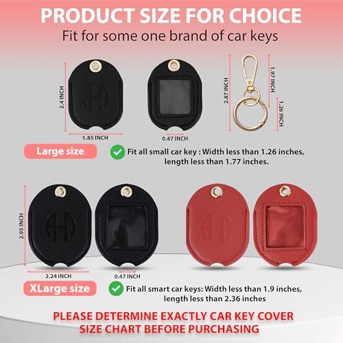 Leather Remote Key Fob Sleeve for Broken Car Key Loop Replacement - Image 2