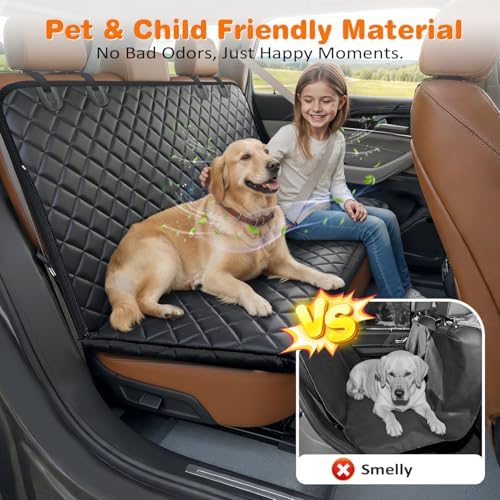 URPOWER Dog Car Seat Cover for Back Seat, Waterproof Hammock for Car & SUV - Image 5