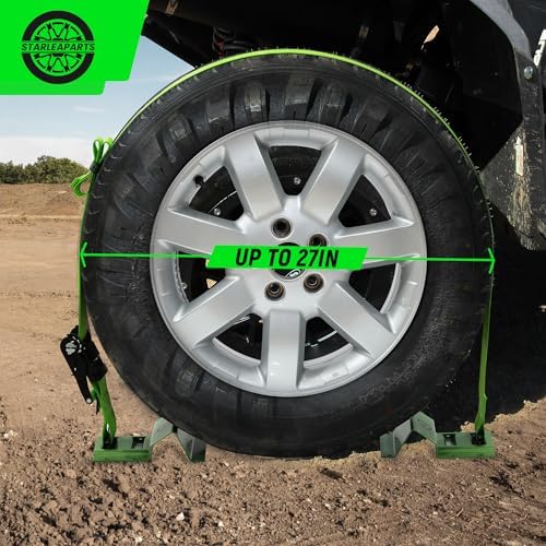 Heavy Duty Wheel Chock Tie Down Straps Set - Image 5