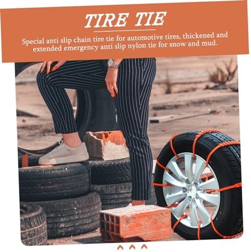 10Pcs Tire Strap Emergency Nylon Chain Anti-Skid - Image 7