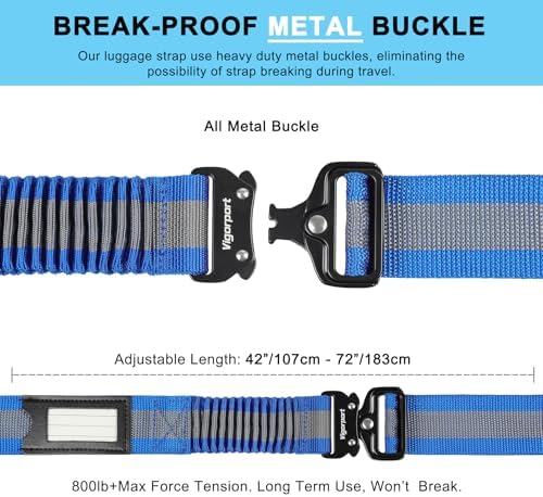 Vigorport Luggage Straps for Suitcases TSA Approved Suitcase Belt - Image 3