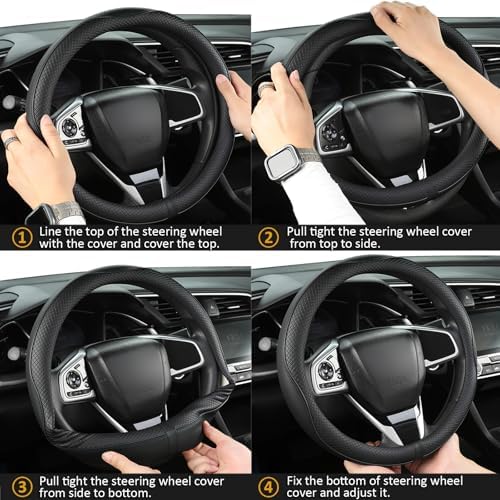 West Llama Customized Auto Car Steering Wheel Cover - Image 6