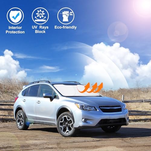 Windshield Sun Shade for 2013-2017 Subaru Crosstrek Accessories - Image 6