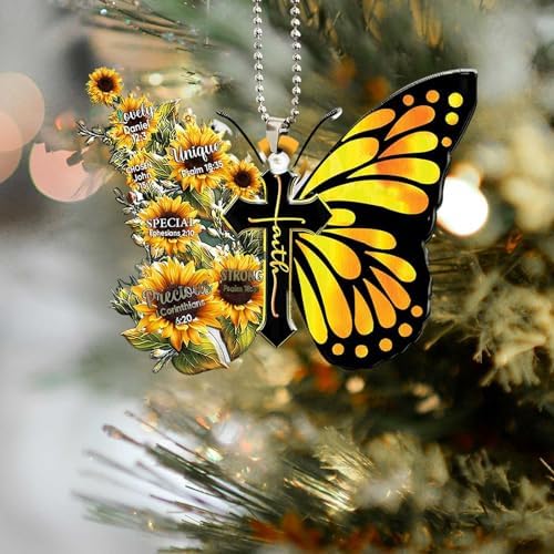 Butterfly Car Hanging Ornament, Hanging Charm Home Decoration Keepsake - Image 4