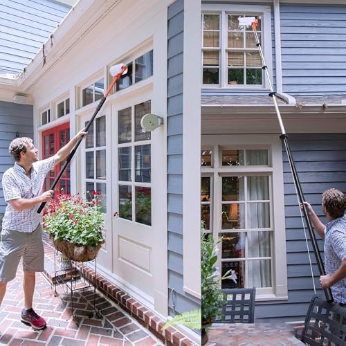 Electric Solar Panel Cleaning Brush and Pole, 20FT Telescopic Cleaning Roller - Image 4