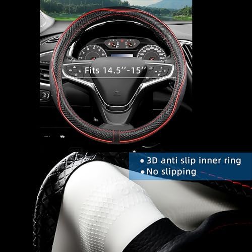 Car Steering Wheel Cover for Chevy Silverado 1500 2500 3500, Automative - Image 4