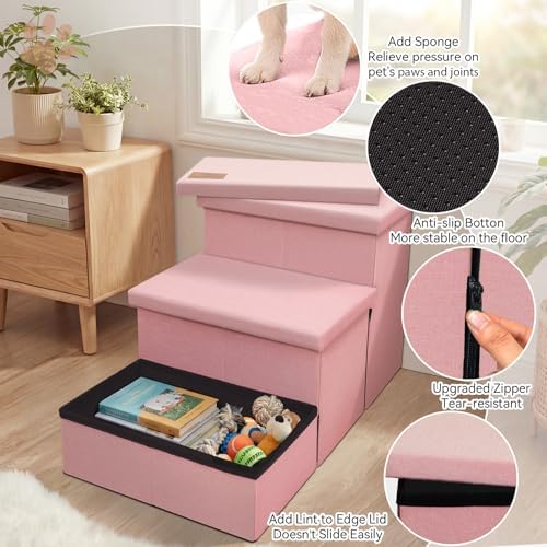 Zerbuger Dog Stairs with Storage - Image 4