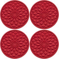4 Pack Silicone Car Cup Holder Coaster – 2.75 Inch Non-Slip Drink Mat, by MEAJOO