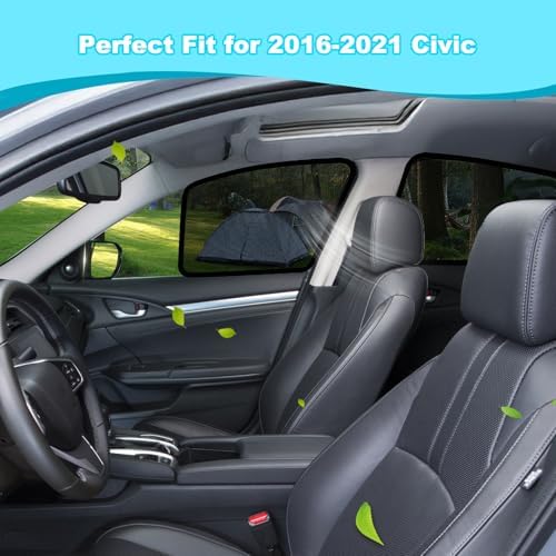 XCBYT 2016-2021 Civic Window Shades - Image 2