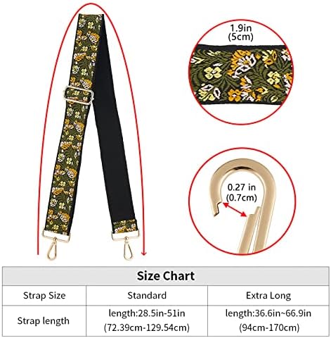 ZOOEASS Wide Shoulder Strap Adjustable Replacement Belt Crossbody Canvas Bag - Image 4