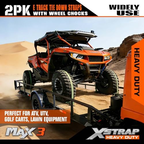XSTRAP STANDARD 4-PK Wheel Chock E-Track Tie Down Straps Kit - Image 2