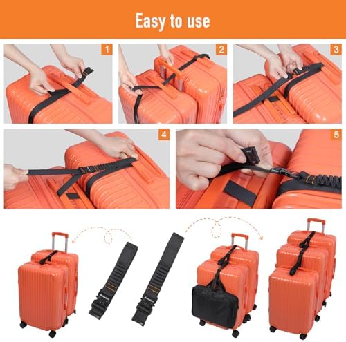 Luggage Connector Straps 2 Pack, Luggage Strap - Image 5
