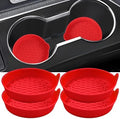 Amooca 4-Pack Spill-Proof Cup Coasters Non-Slip Car Cup Holder Inserts by Amooca