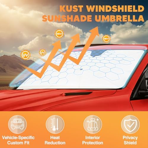 KUST Sun Shade Umbrella for 【Toyota Camry 2018-2026】 | Custom Fit Windshield - Image 2