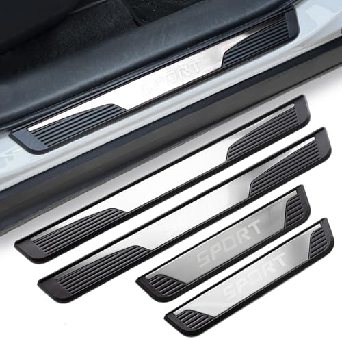 Stainless Steel Car Door Sill Protectors by DREOOCAR