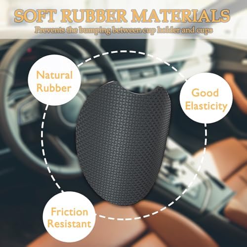 2 Pack Basketball Car Coasters for Cup Holder, Neoprene Anti Slip Mat - Image 4