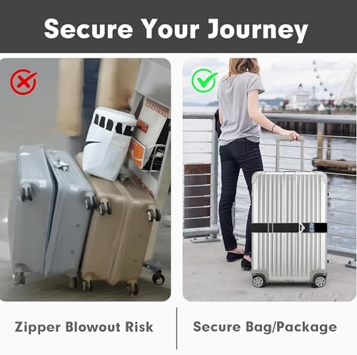 2-in-1 Travel Belt for Luggage Over Handle, Luggage Belt for Carry on Bag - Image 6