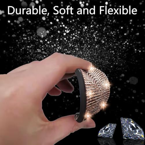 NBTEPEM 4pcs Bling Car Cup Holder Coaster, 2.75 inch Anti-Slip Shockproof - Image 4