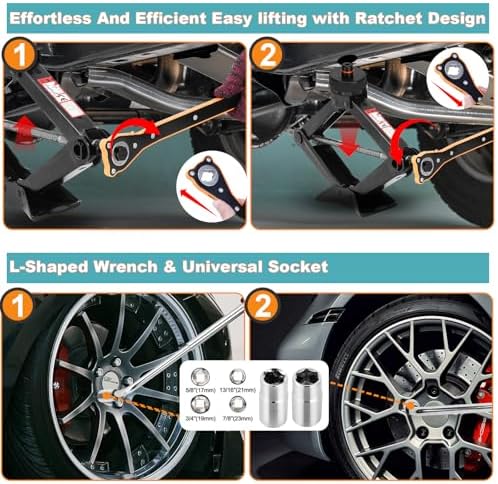 Car Jack Kit Scissor Jack for Tesla Model Y/3/S/X, MPV Tire Jack Tool Kit - Image 6