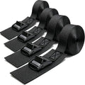Lashing Straps with Buckles, 1 in*6.7Ft Luggage Straps with Protective Pad by FocusonMatchaWhiskSet