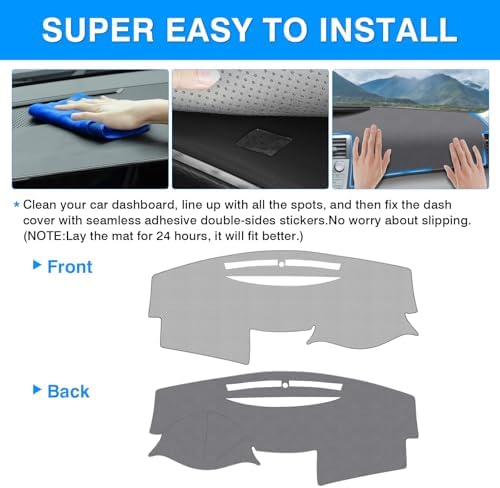 Autorder Gray Dashboard Cover Mat - Image 5